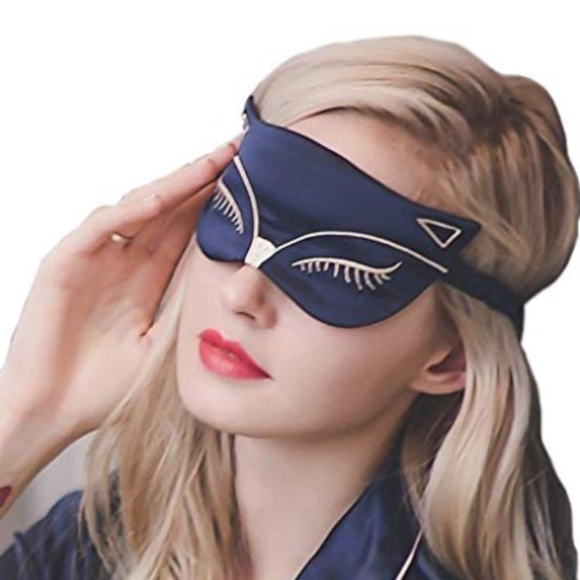 🍒 2PC CAT FACE MASK CHILL EYE COVER NIGHT SLEEP COOLER BEAUTY RELAX LOUNGE - Picture 4 of 7